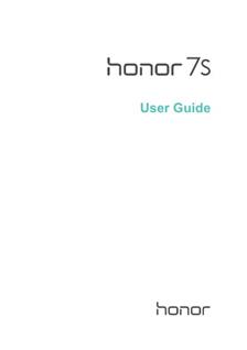 Huawei Honor 7S manual. Camera Instructions.